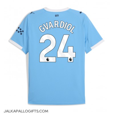 Manchester City Josko Gvardiol #24 Kotipaita 2025-26 Lyhythihainen Manchester City Josko Gvardiol #24 Kotipaita 2025-26 Lyhythihainen